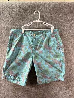 Serge Blanco Men's Floral Print Casual Shorts